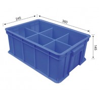 3#分格箱（長方形6格）